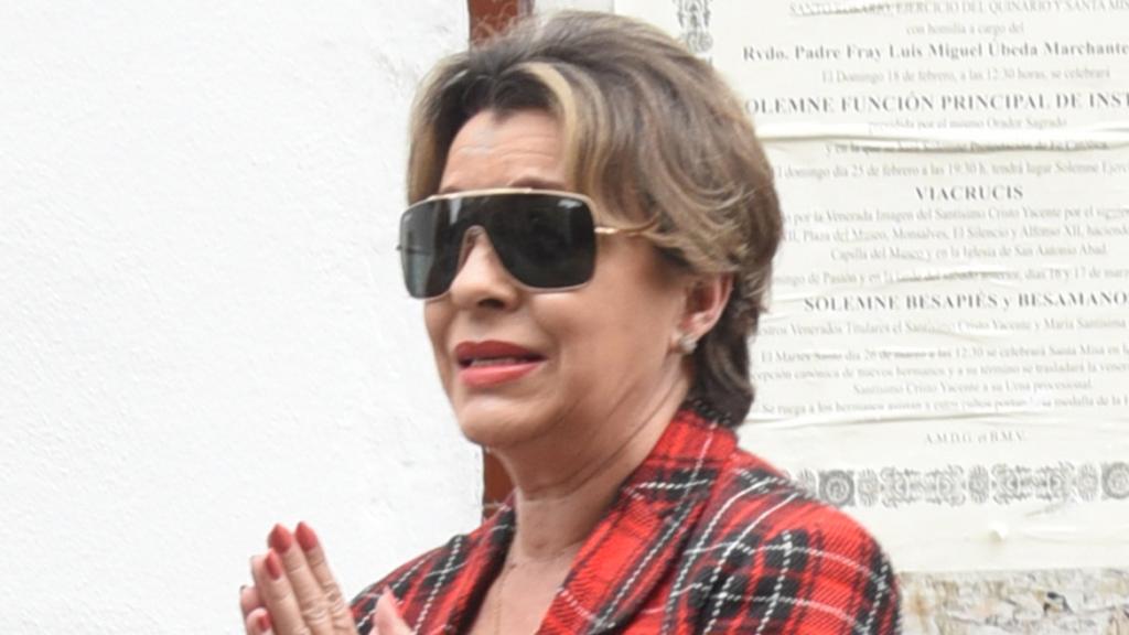 María José, madre de Antonio Tejado, en su última aparición pública.