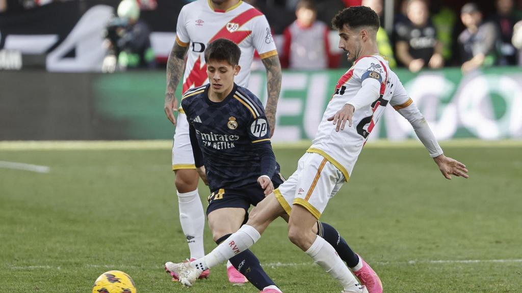 Arda Güler jugó unos minutos en Vallecas.