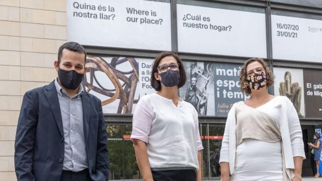 Vicent Marzà, Nuria Enguita y Raquel Tamarit en 2020.