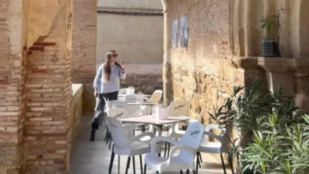 Lucía Pombo de visita en Castroverde de Campos