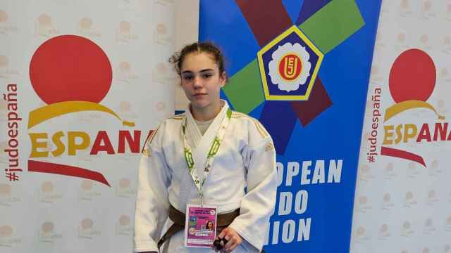 Elena Bahamonde, del club Judo Morales