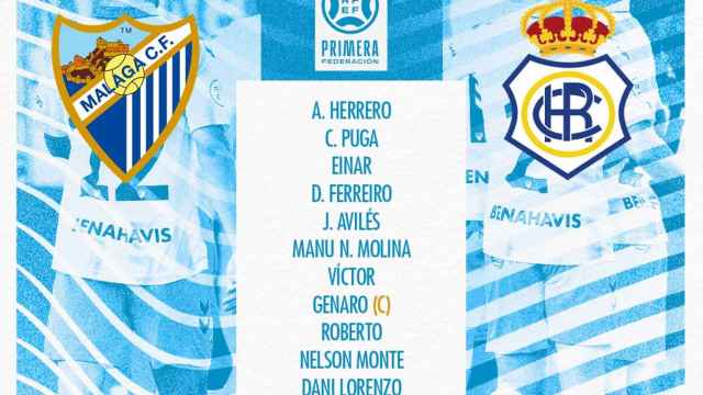 Las alineaciones del Málaga CF vs. Recre: Pellicer mete mano otra vez en el once
