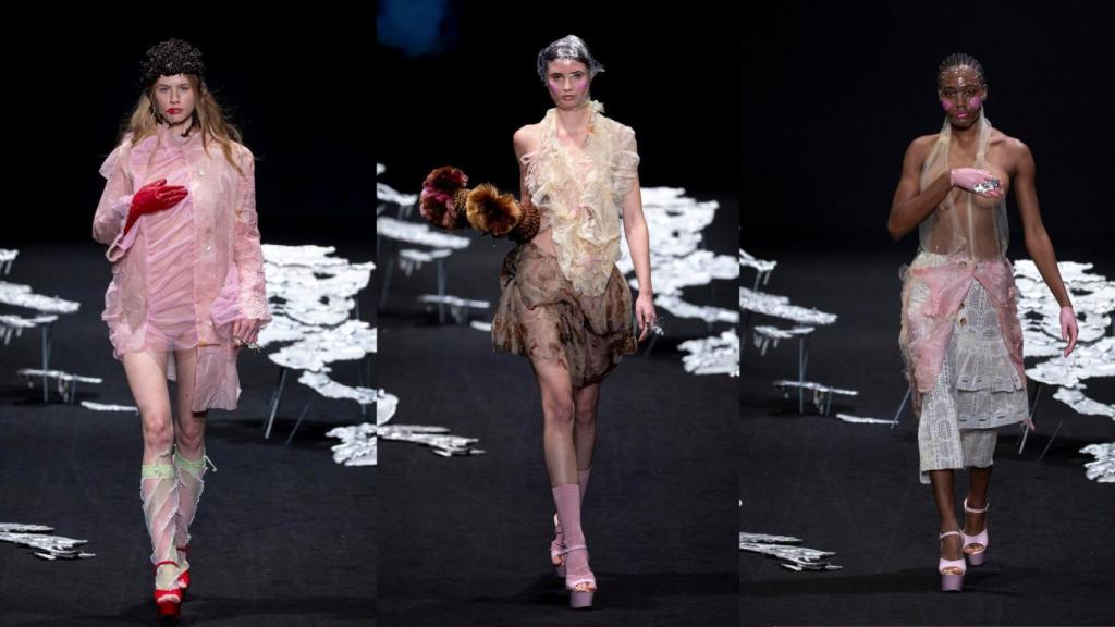 Siluetas del desfile Evade House.