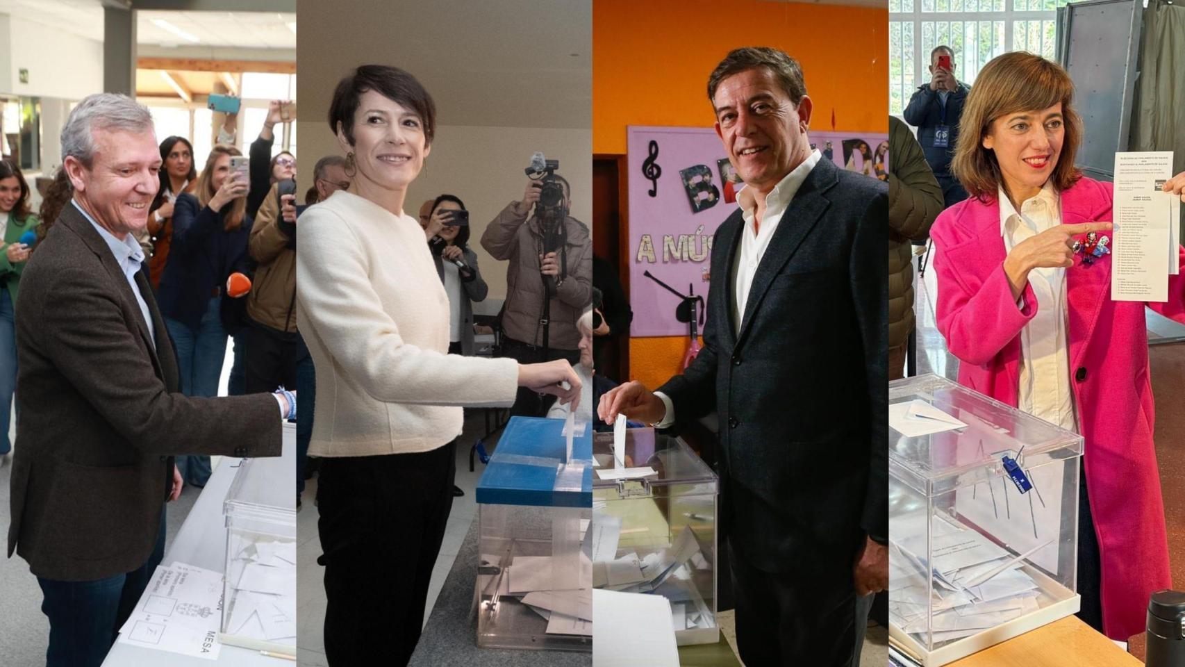 Elecciones Galicia 2024: Así han votado los principales candidatos a la presidencia de la Xunta