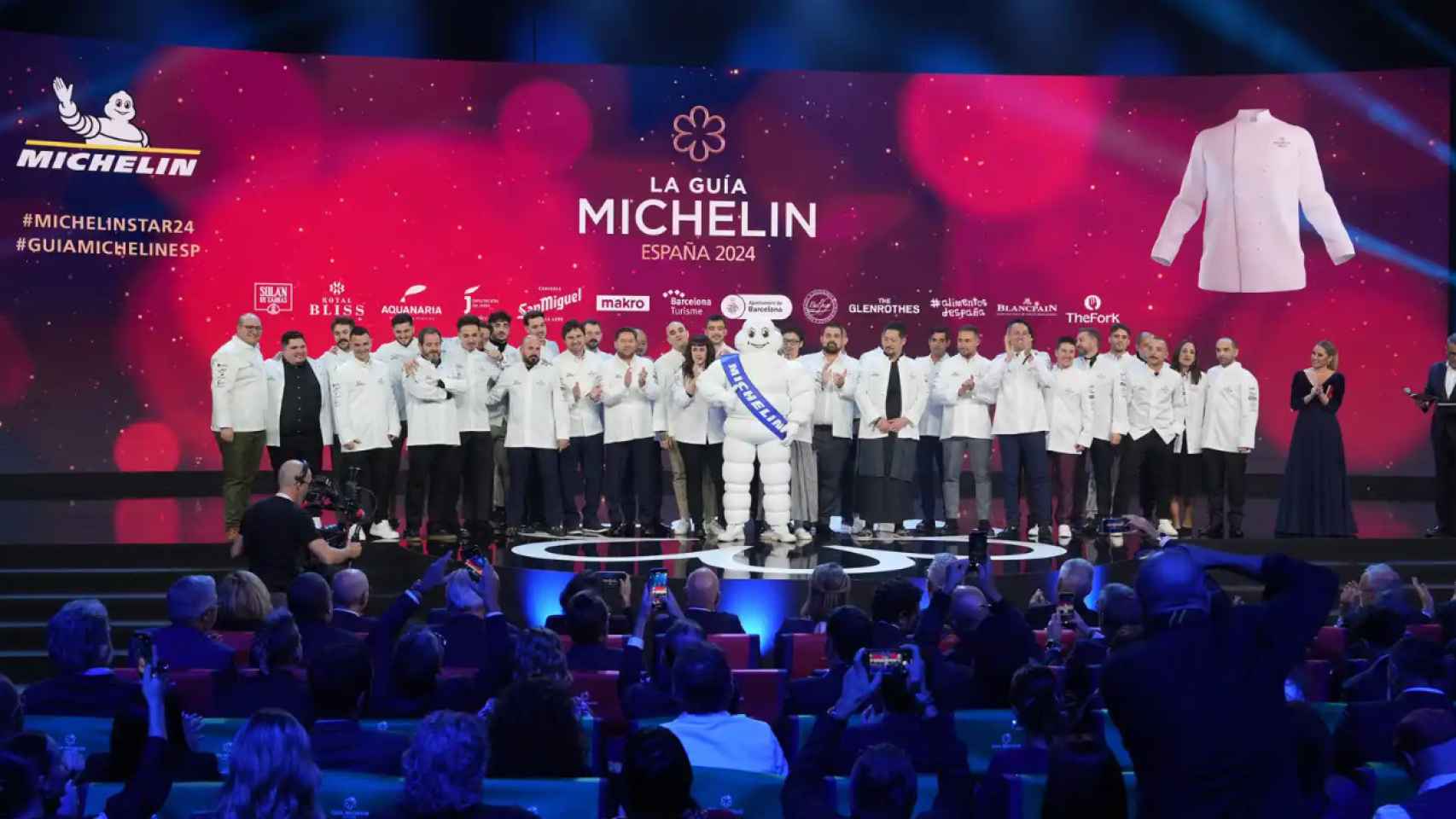 Los premiados en la gala de la Guía Michelin 2024.