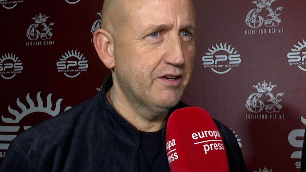 Gustavo Guillermo en su último acto público, en Madrid.