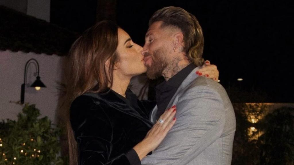 Pilar Rubio y Sergio Ramos, el 31 de diciembre de 2023.