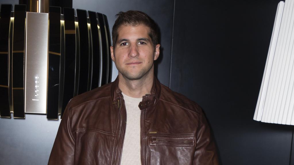 El hijo menor de Carmina Ordóñez en un evento social, en noviembre de 2017, en Madrid.