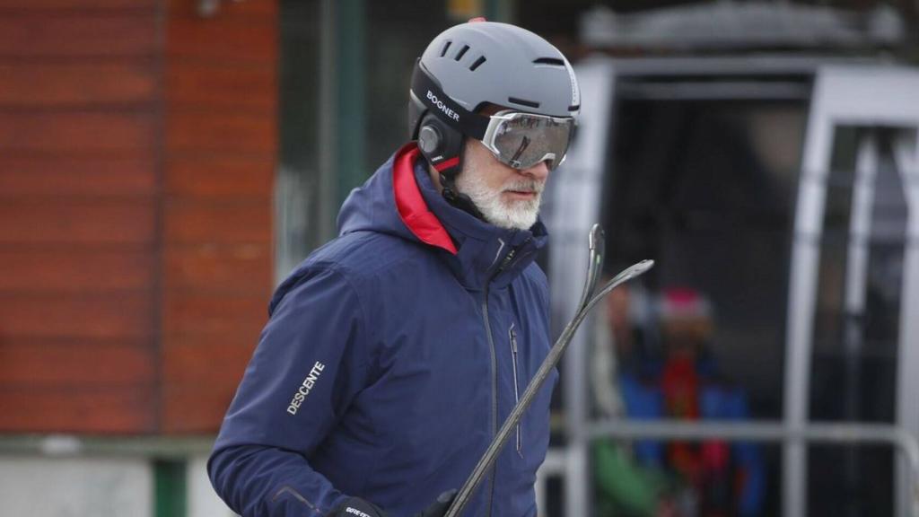 Felipe VI en Baqueira este fin de semana.