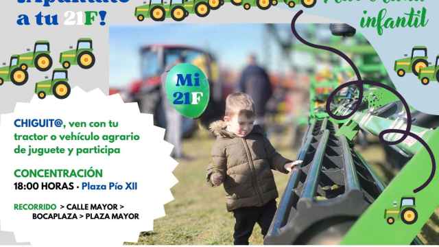 Convocan una tractorada infantil en Palencia para el miércoles 21 de febrero