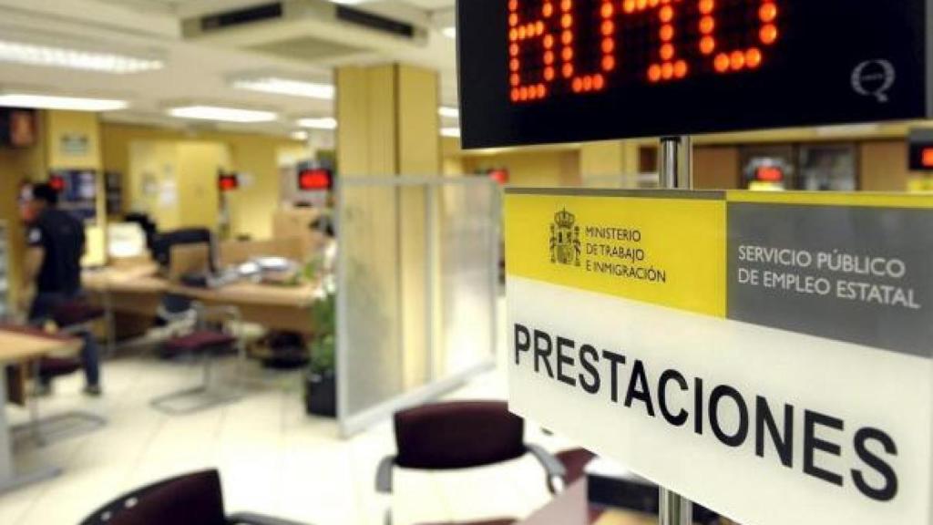 Una oficina de SEPE durante una jornada laboral