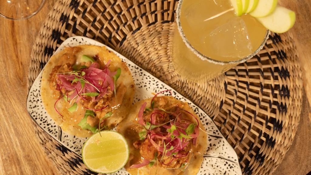 El taco de cachopo y tequisidra de La Xida.