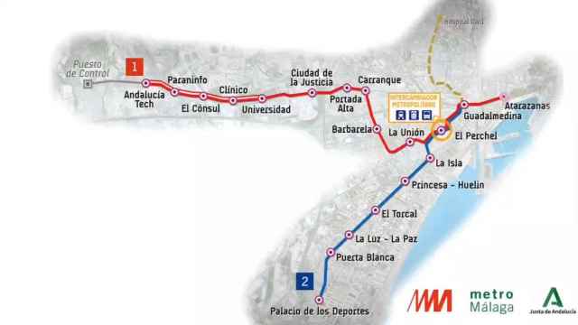Vídeo del recorrido del Metro de Málaga hasta el Hospital Civil.