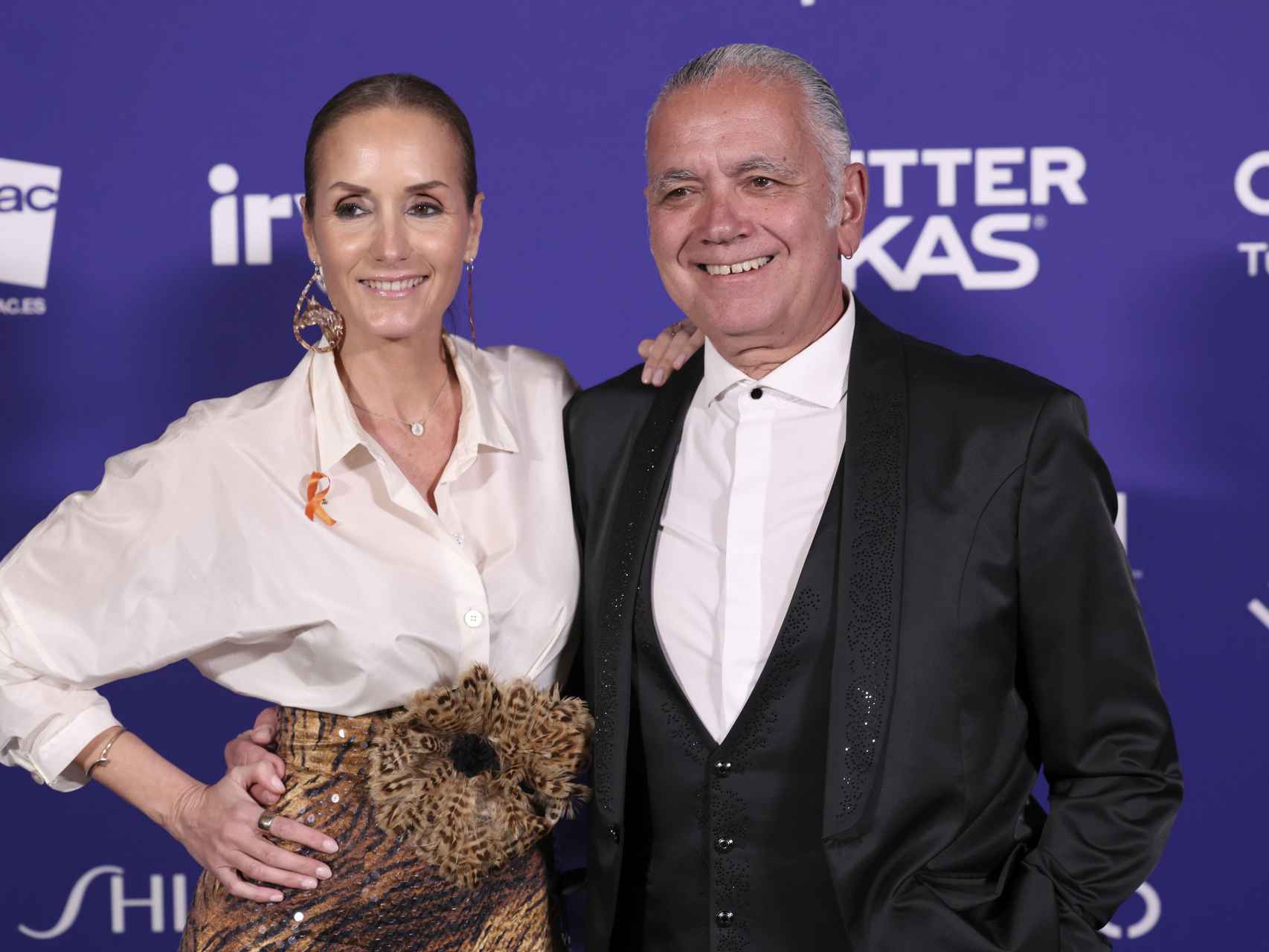Sandra Ibarra y su pareja, Juan Ramón Lucas, en la reciente gala Top 100 Mujeres Líderes.