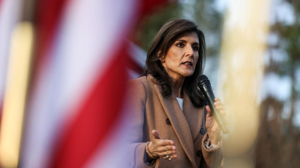 Nikki Haley, durante un acto de campaña en Carolina del Sur.