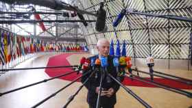 El jefe de la diplomacia de la UE, Josep Borrell, durante la reunión de este lunes en Bruselas