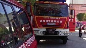 Camiones de bomberos en una imagen de archivo.