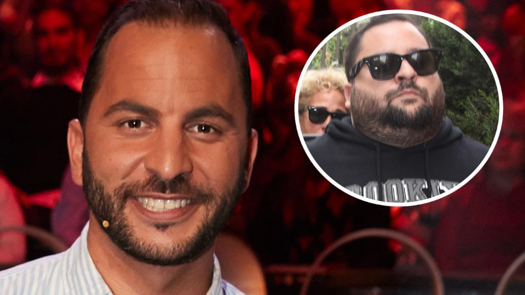 Antonio Tejado en un fotomontaje de EL ESPAÑOL junto a su hermano Chema.