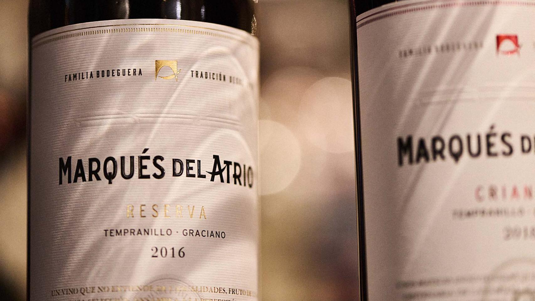 Botellas del Grupo Marqués del Atrio.