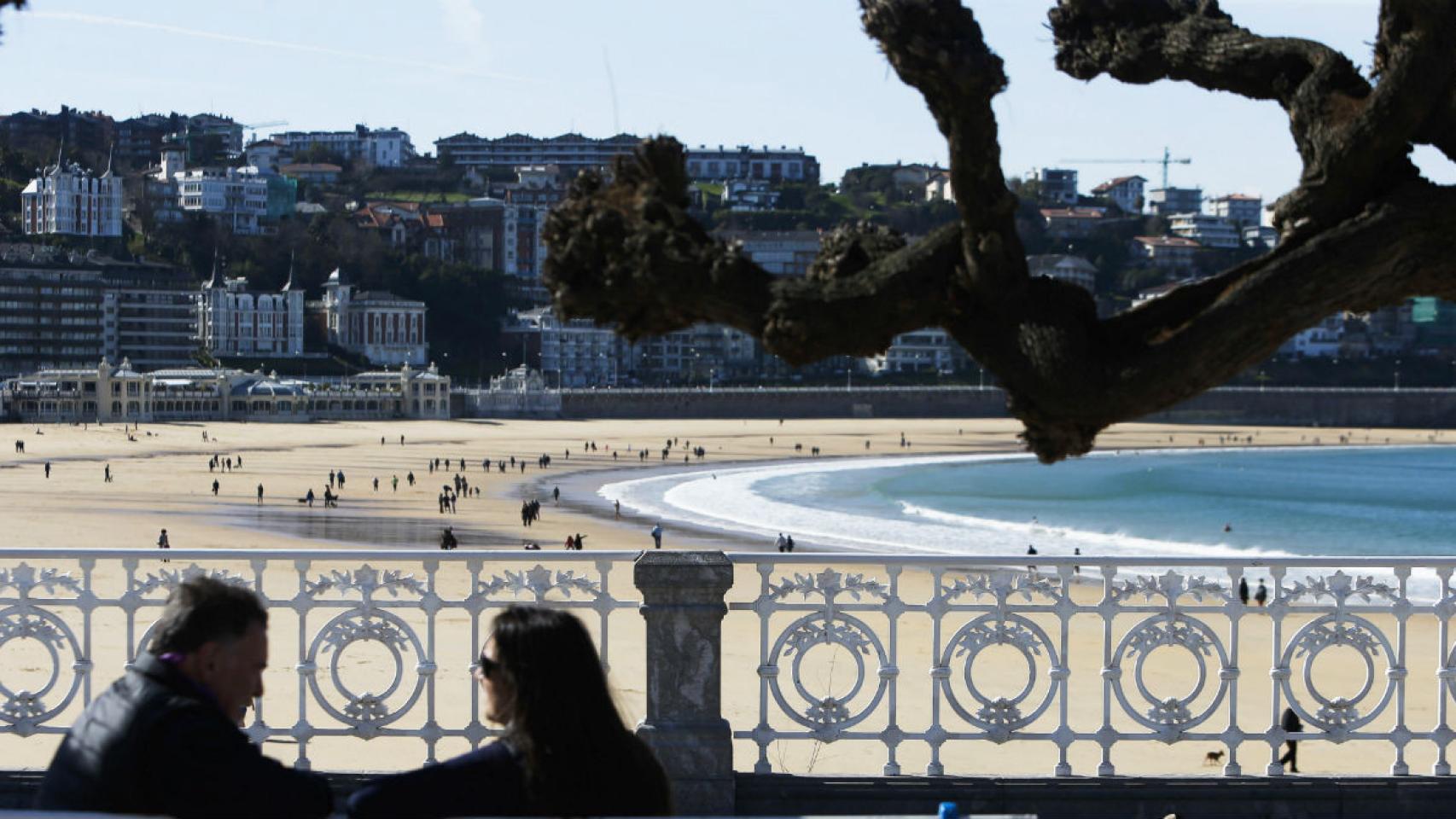 Playa de la Concha de San Sebastián.