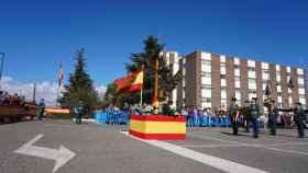Guardias civiles en la Comandancia de Valladolid