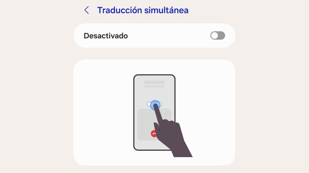 La traducción simultánea en un Galaxy S24 Ultra