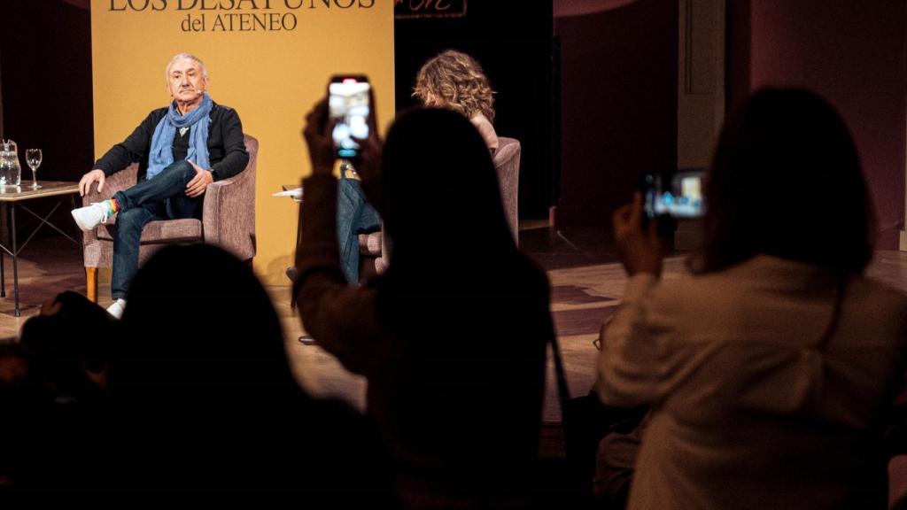 El secretario general de UGT, Pepe Álvarez, interviene durante un acto de los 'Desayunos del Ateneo’.