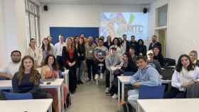 Un momento de la visita de estos alumnos europeos a Málaga.