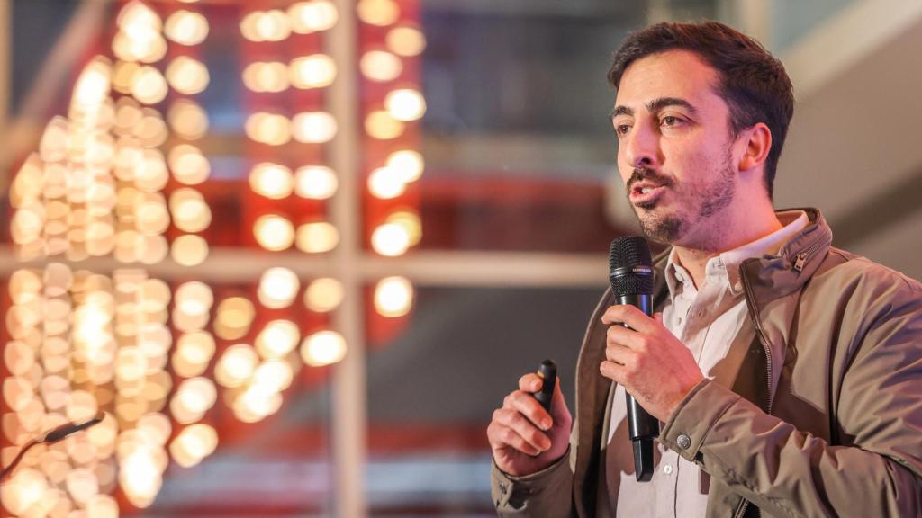 El cofundador de Agrow Analytics Pablo Crespo, durante su presentación.