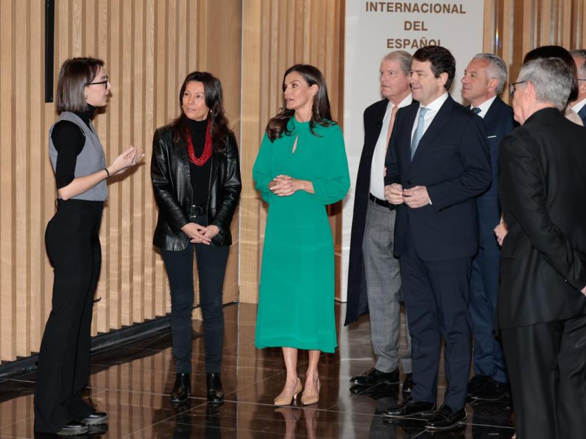 La Reina, en la presentación del proyecto 'Ciudad en Español.'