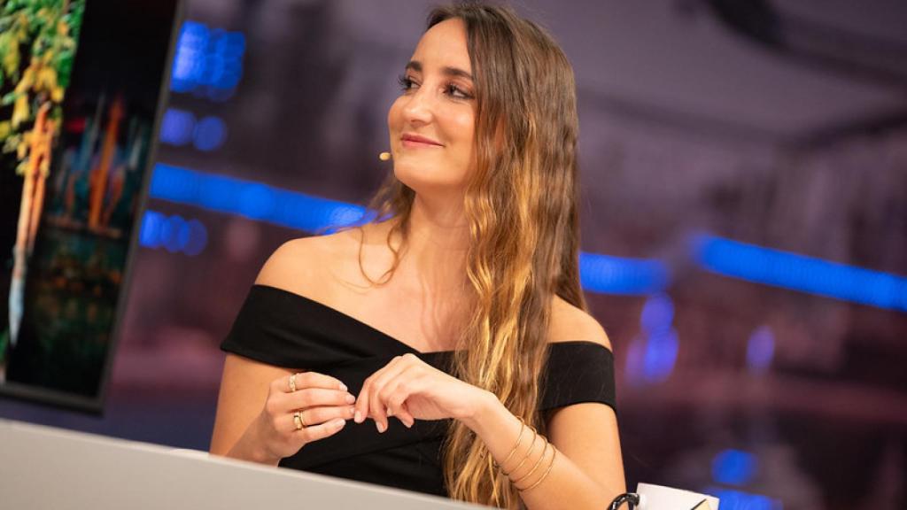 Lucía Pombo durante su visita en el Hormiguero.