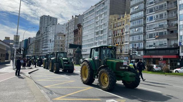 Tractorada en A Coruña