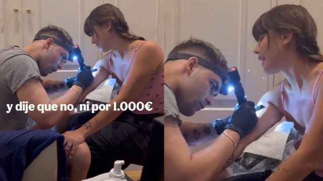 Momento de la polémica afirmación del tatuador cubano