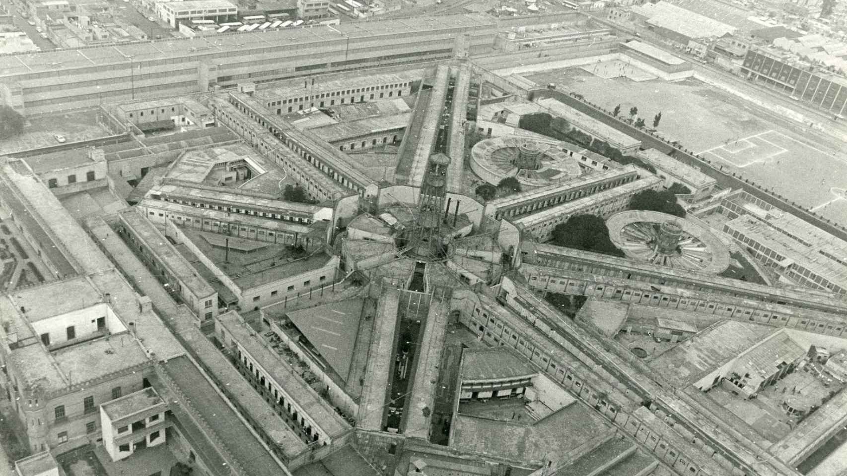 Fotografía aérea de la prisión mexicana de Lecumbérri