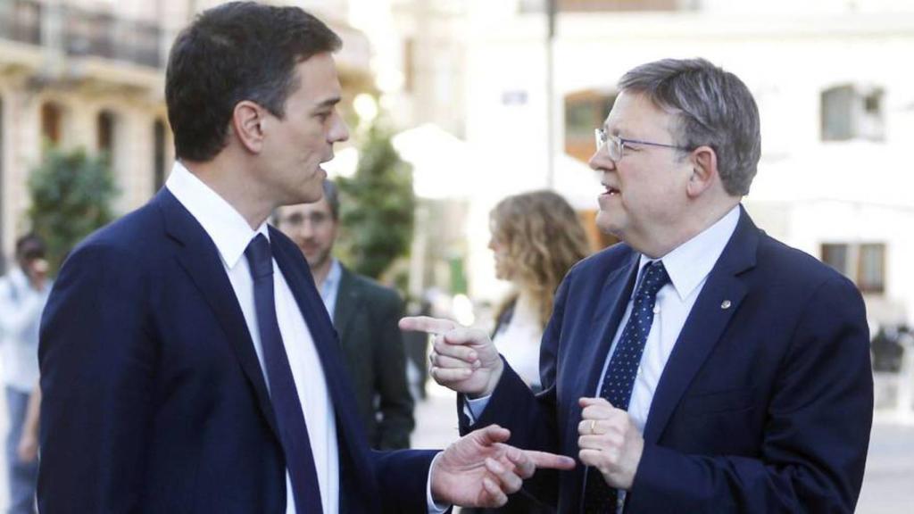 Pedro Sánchez y Ximo Puig. Efe