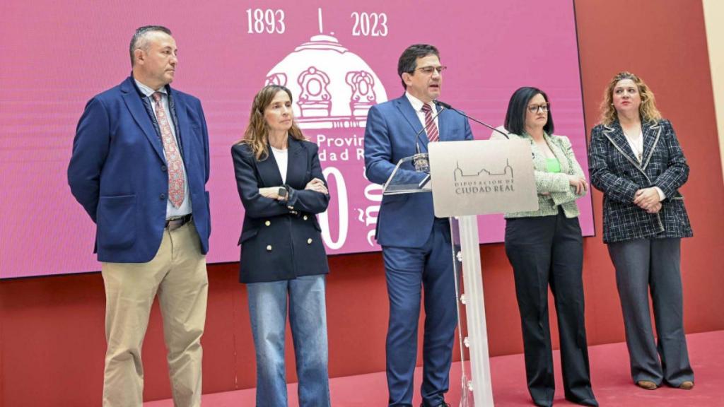 El presidente de la Diputación de Ciudad Real, Miguel Ángel Valverde, durante su intervención.