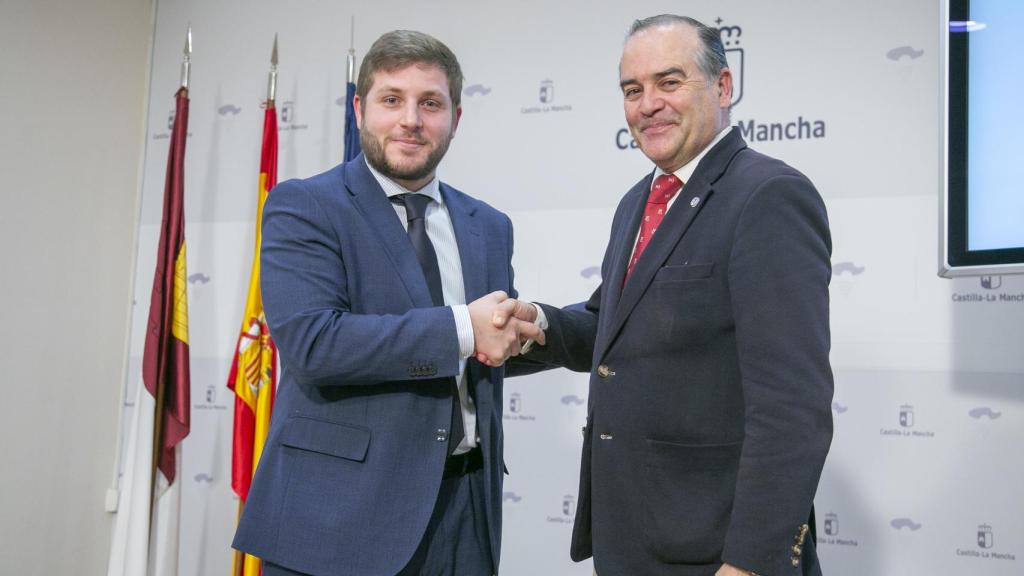 Nacho Hernando y José Julián Gregorio, en su reunión de este miércoles
