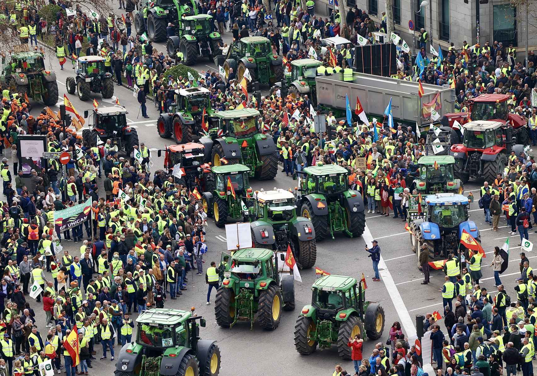 Gran manifestación del sector agrario este miércoles en Madrid