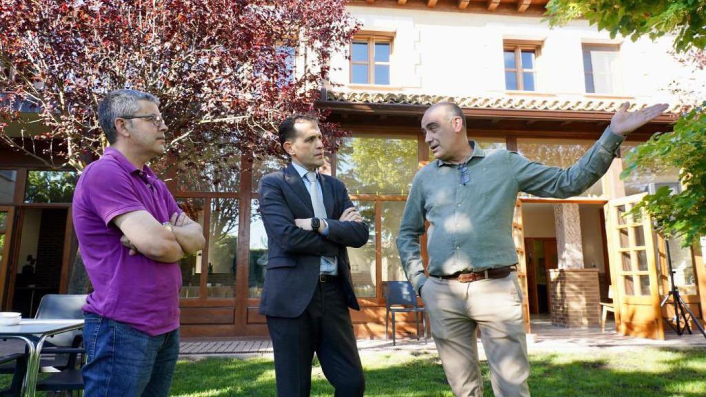 Conrado Íscar en la inauguración del último proyecto de la Casona de Montealegre