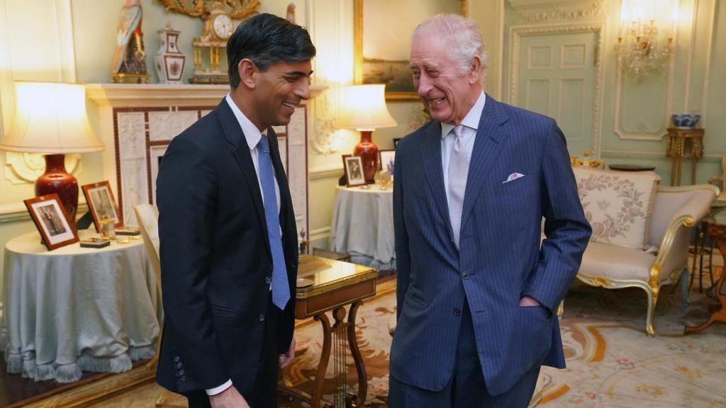 El rey Carlos III y Rishi Sunak en el encuentro de este miércoles.