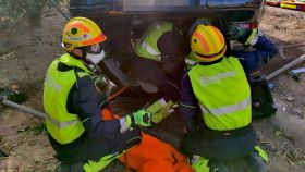 Rescate de heridos en un accidente este enero en Torrevieja.