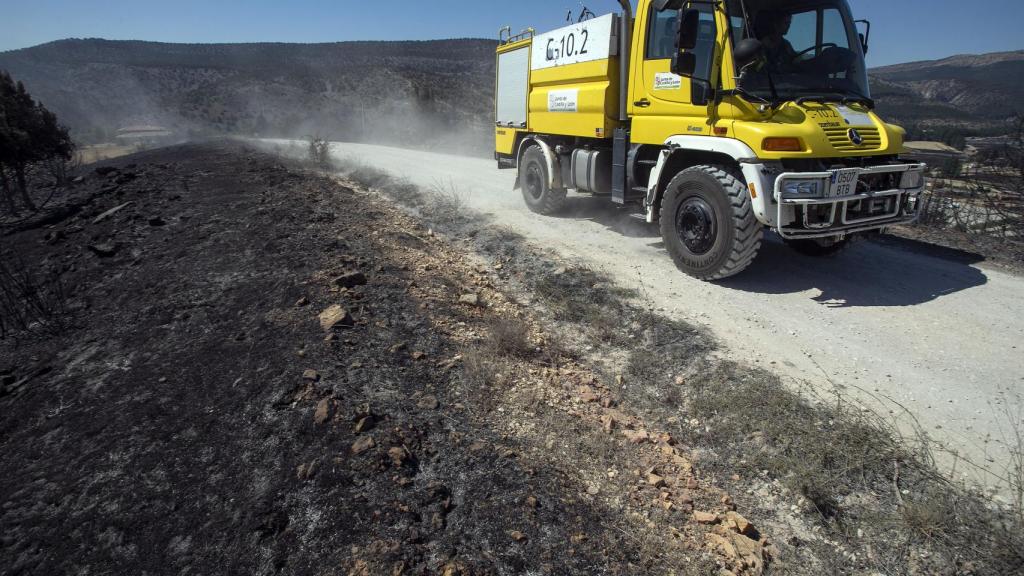 Imagen del incendio de Arlanza en julio de 2022
