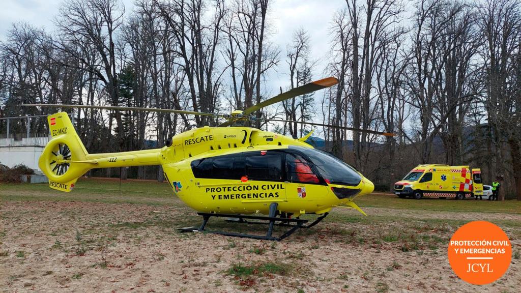 Helicóptero de rescate de la Junta de Castilla y León