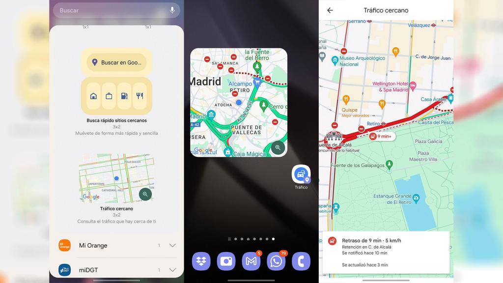 Imagen de los widgets de mapas de Google Maps