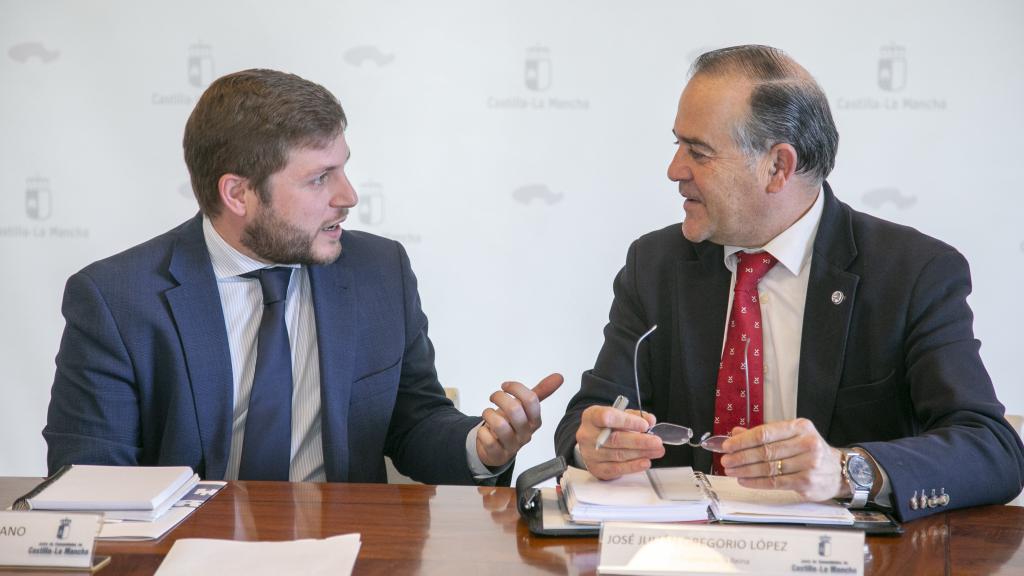 Nacho Hernando y José Julián Gregorio, este miércoles en una reunión de trabajo