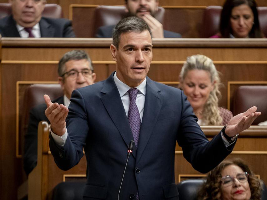 Pedro Sánchez, este miércoles en el Congreso de los Diputados.