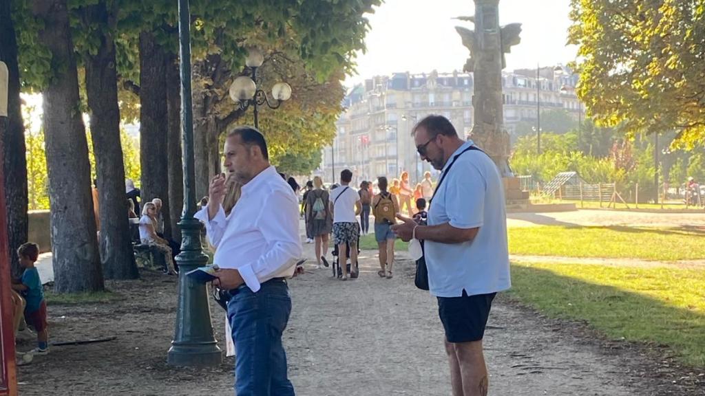 Ábalos y Koldo, en un viaje a París en 2021.