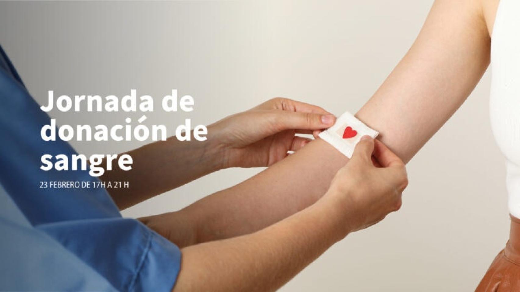 Donación de sangre en Plaza Mayor.