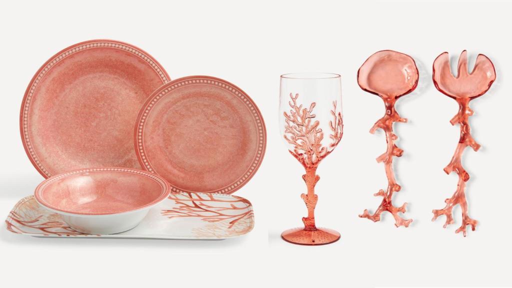 Vajilla Arrecife y Coral (desde 4,95).