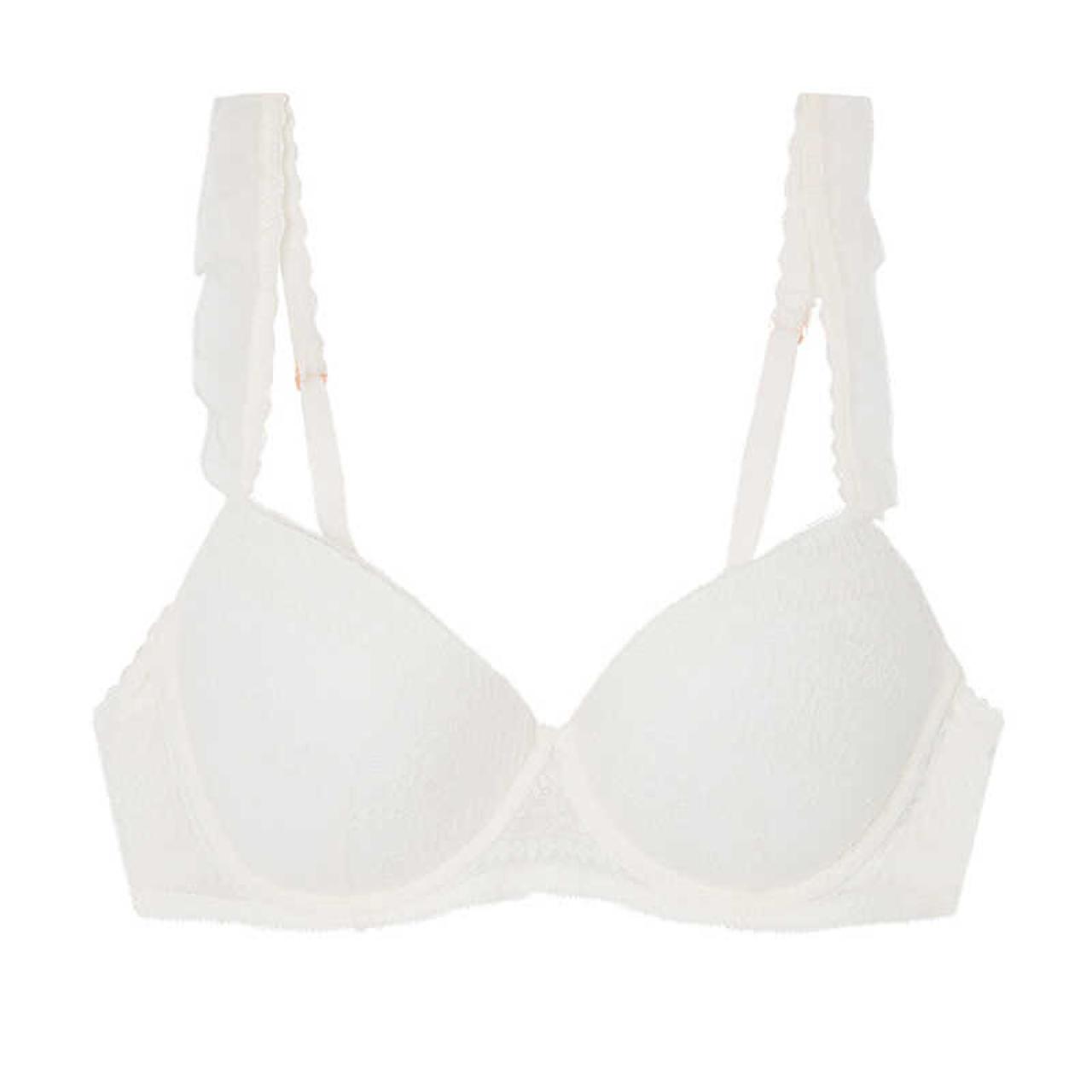 Sujetador 'balconette' de encaje blanco, de Women'secret